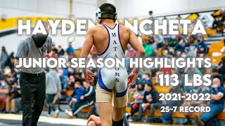 Hayden Ancheta Junior Season - Wrestling Highlights