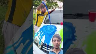 Car par itna colour 🚗🤣 #shortvideo #shorts