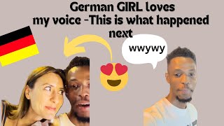 A German girl loves black man's voice-This is what happened. Being black in Thailand