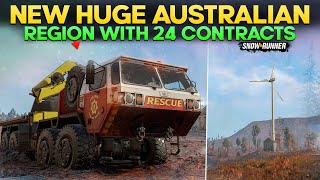 New Huge Australian Region With 24 Contracts in SnowRunner Outback Heavy Haulin You Should Try