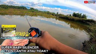 Action Ozmy Super Baby Silencer | Floating Soft Plastic Lure | Kecil Tapi Gila | Umpan SP Killer