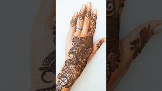 Simple back hand mehndi design #shortfeed