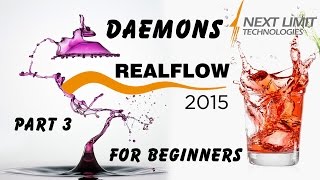 Daemons Tutorial | Part 3 | Realflow 2015  for beginner