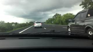 Fiat Coupe on the road