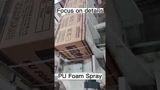 PU Foam Spray focus on details #pufoam