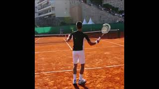 Novak Djokovic Forehand in Slow Motion on Clay