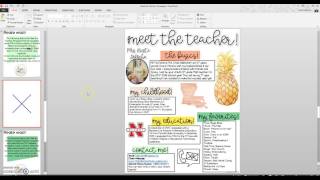 Meet The Teacher Newsletter- Pineapple