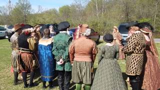 Madrigal singers warm up with "Roundabout".  April 26, 2014.