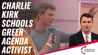 Charlie Kirk Schools Green Agenda Activist