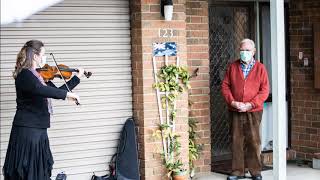 100-year-old Melbourne retirement village resident receives a musical birthday surprise