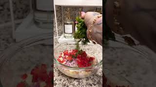 Shrimp Cocktail/Ceviche #shortsvideo #appetizer #dinnerrecipe #foodie #cooking #shrimp #seafood #yum