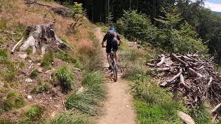 Singletrack pod Smrkem - trasa czarna Okolo Medence - GoPro8 braciaK  TrailBike