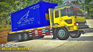 Mod fuso flatbed sulawesi petikemas📦 || mod bussid