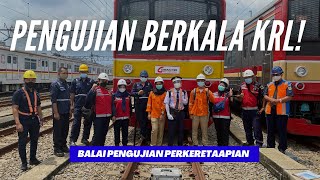 Pengujian Berkala Sarana KRL Jabodetabek di Depo Depok