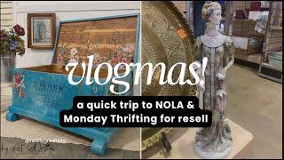 VlogMAS 2023 | Etsy sell delivery to New Orleans | Thrifting to resell