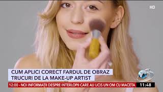 Cum aplici corect fardul de obraz. Trucuri de la make-up artist