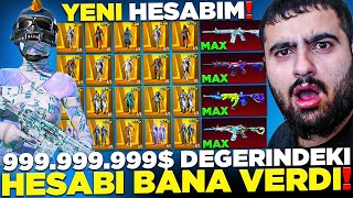 999.999.999$ DEĞERİNDEKİ HESABI BANA VERDİ! (YENİ HESABIM!) - PUBG Mobile