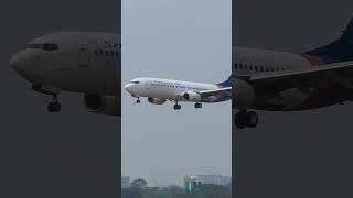 SRIWIJAYA AIR landing di bandara Soekarno Hatta.