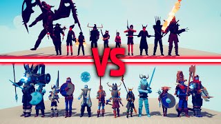 FIRE FACTION TEAM vs ICE VIKINGS TEAM | TABS - Totally Accurate Battle Simulator