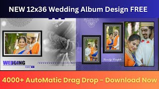 Wedding Album Design | Free Template Design | Drag Drop Template | No  #psd  | How To Create Album