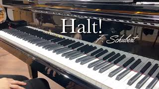 3.Halt!, in C Major, Karaoke, for high voice, Die schöne Müllerin, F.Schubert, Accompaniment