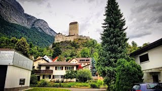 Thru Hiking The Via Alpina Green Trail Stage C3a Sargans To Wiesstannen Switzerland Swiss Alps 12km