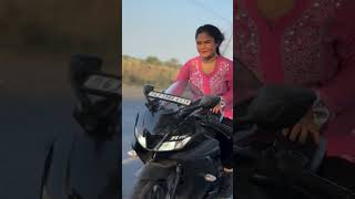 Girl Super bike riding video || R15 bike rider || Aaj to Bach gai || princi sanju 99 bike riding