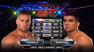 UFC Karlos “Terminátor” Vémola vs Ronny Markes FULL FIGHT