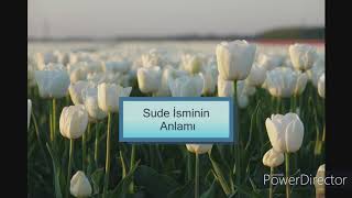 Sude İsminin Anlamı