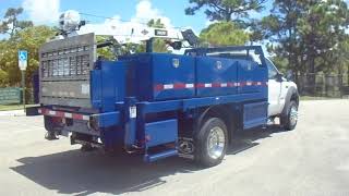 FORD F550 UTILITY SERVICE PROPANE TRUCK IMT MODEL 3820 7,500 LBS CRANE