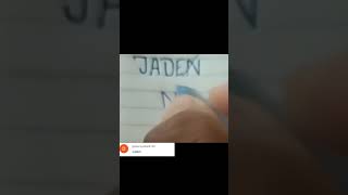 JADEN NAME PROFILE LOGO CREAT 🔥 ✨ 💥 comment your name #viraltrendingshorts  #logodesign #shorts