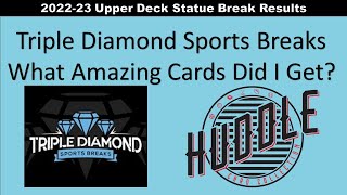 Triple Diamond Sports 2022-23 Upper Deck Stature Hockey Break Results. Rookie 1/1 One of One Pulled.