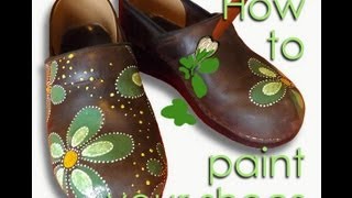 Paint Leather Shoes. Como Pintar Sapatos de Couro.