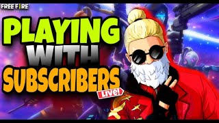 Playing With Subscribers Garena Free Fire : 😄 Happy stream | Playing Squad | Streaming with Turnip