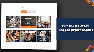 Create an Awesome Restaurant Tab Menu with Pure CSS, Flexbox & JS Plugins