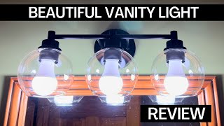 Bathroom Reno? | Beautiful & Modern Vanity Light Fixture - easy to install & looks great!