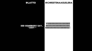 My views are dropping 😖 - @ChristinaAguilera @Latto777