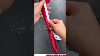 How to make Rose using 2.5cm or 1 inch Satin Ribbon. #fyp #foryou #fypage #ribbon #ribbonflowers