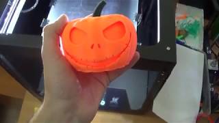 Jack Skellington Pumpkin напечатанный на 3D принтере Flyingbear Ghost