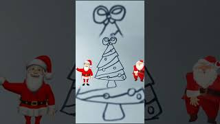 How to draw Christmas tree for kids #shorts #draw #drawdolls #picture