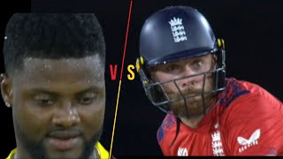 Phil Salt 4,6,4,6,6,4 to romario shepherd | ENG VS WI | t20wc 2024