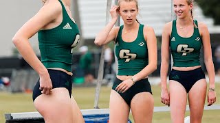 sports highlight Cal Poly college women's high jump beautiful athlete