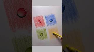 🔅 How to Draw Drop the drawings and paint them with the new yellow pencil? #shorts  #reels