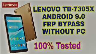 LENOVO M7 - (TB-7305X) - M8 - (TB-8505X) - FRP BYPASS - GOOGLE ACCOUNT BYPASS SOLUTION 2022