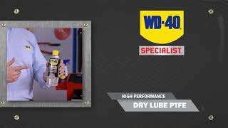 WD 40 dry lube PTFE, pelumas benda yang bergesekan