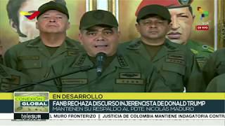 Comando Militar da Venezuela reage contra a ingerência irresponsável dos EEUU