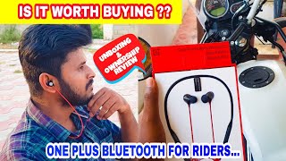 My New Oneplus Bluetooth Headset For Riders | UNBOXING & REVIEW | தமிழில் | Is It Worth For 2000??