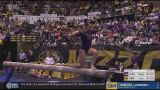 Konnor McClain Perfect 10.0 Beam LSU vs Missouri 1-26-24