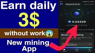 Earn daily 3$😱/New free mining application