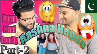 Pakistan Reaction | Aashna Hegde Tiktok Videos 2020 | Mr.mnv Damnfam! | Sak React | Part-2